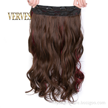 Wavy Long easy wear Synthetic Hair Wave High Temperature Synthetic Hairpiece Clip In Hair Extensions Body Wave Hair Corn